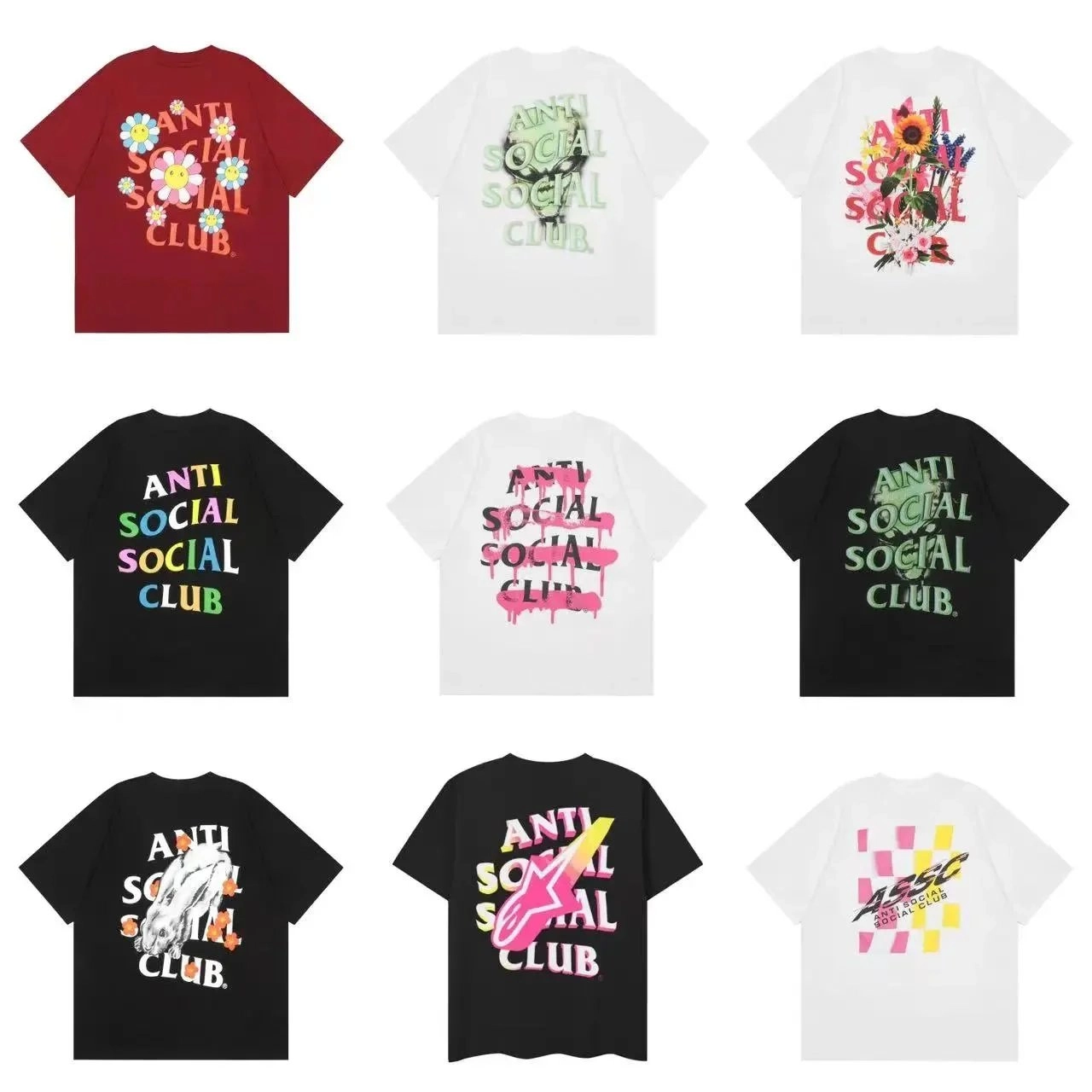 Anti Social Social Club Floral Daisy Red T-Shirt