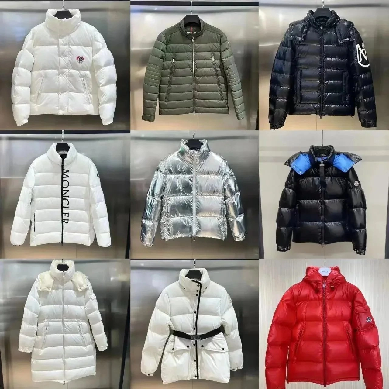 Moncler Maya Puffer Jacket White with Heart Logo