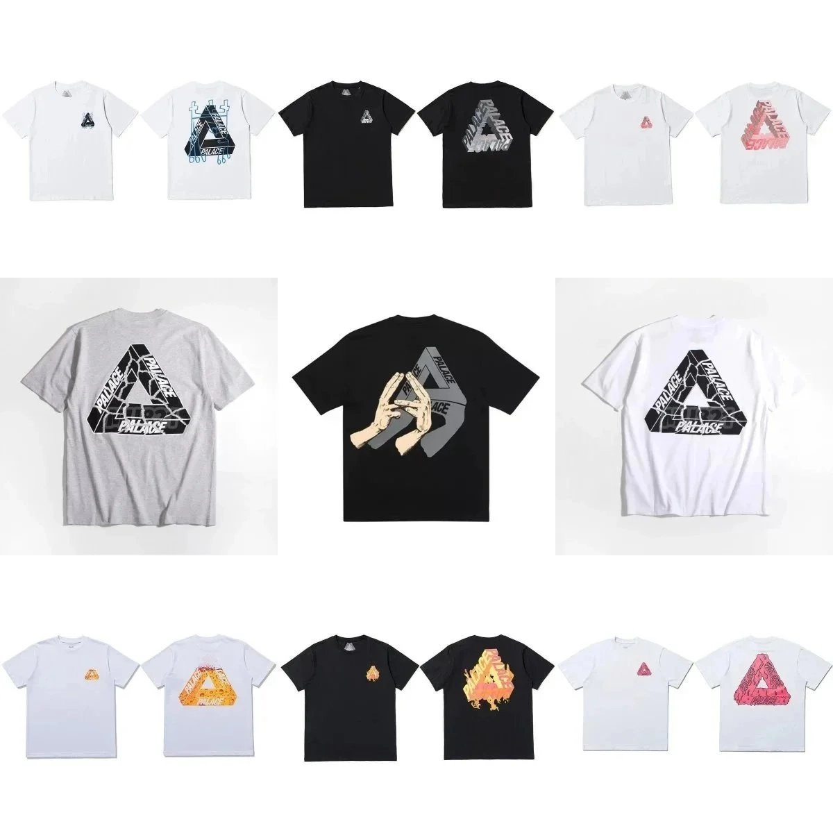 Palace Tri-Force Distorted Logo T-Shirt Black