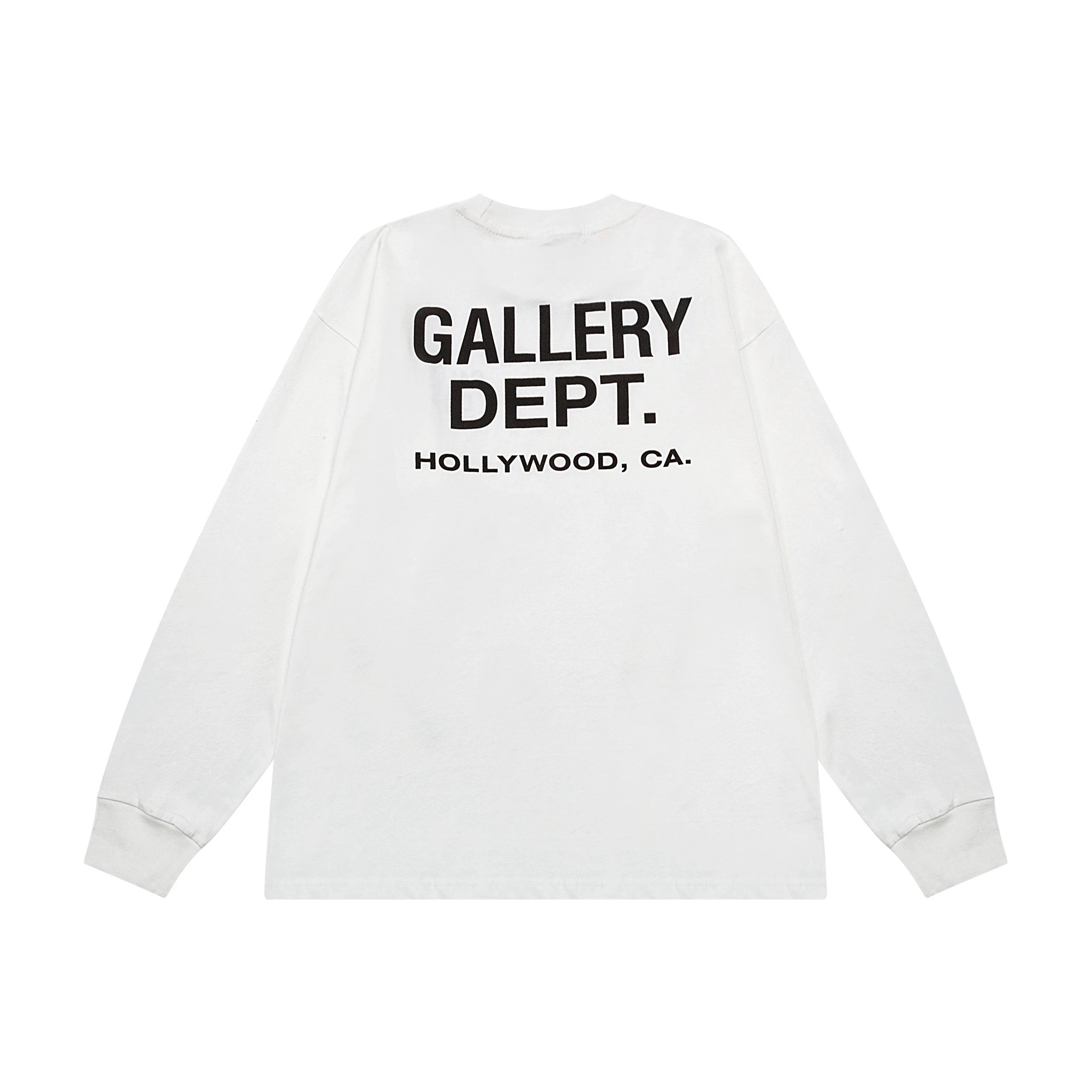 Gallery Dept. Hollywood CA Long Sleeve Tee - White
