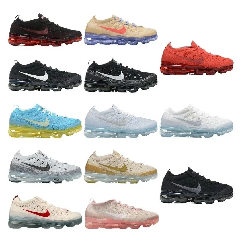Nike Air VaporMax Flyknit 2 Red Black Mesh Running Shoes