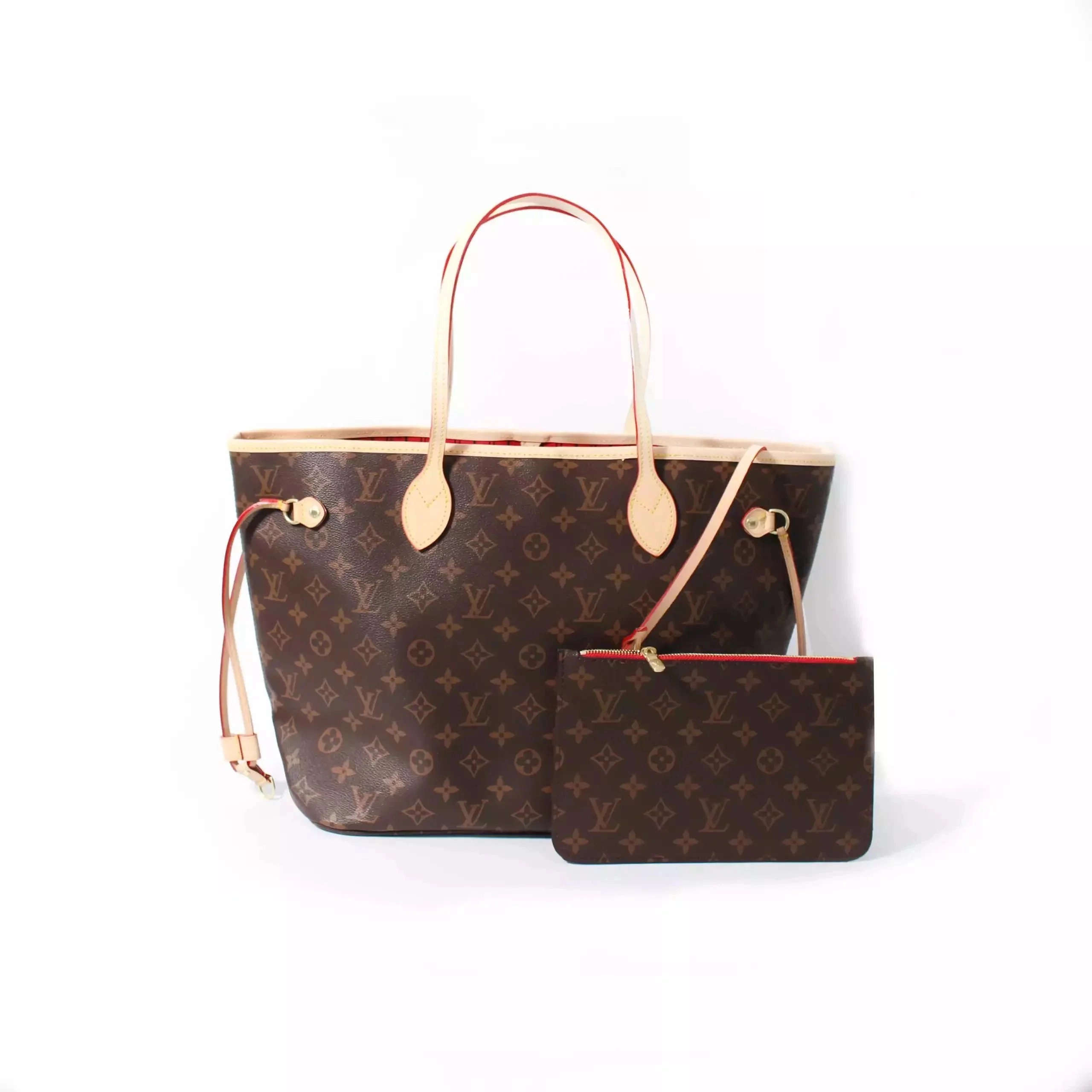 Louis Vuitton Neverfull MM Monogram Canvas Tote with Pochette