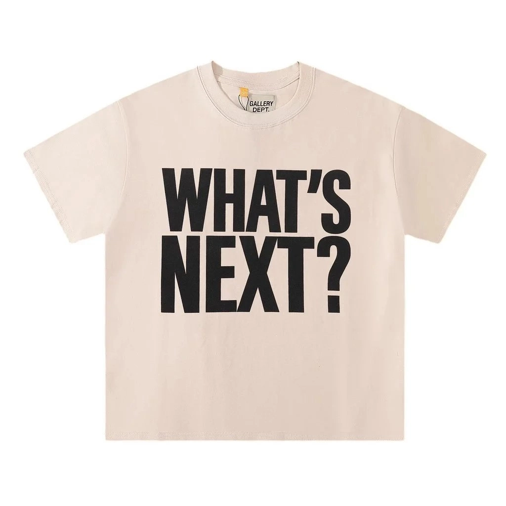 Gallery Dept What's Next Graphic Tee Beige Bold Print