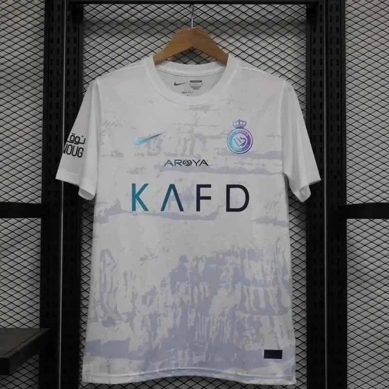 Nike Al Hilal 2023-24 Away Jersey - White Abstract Print