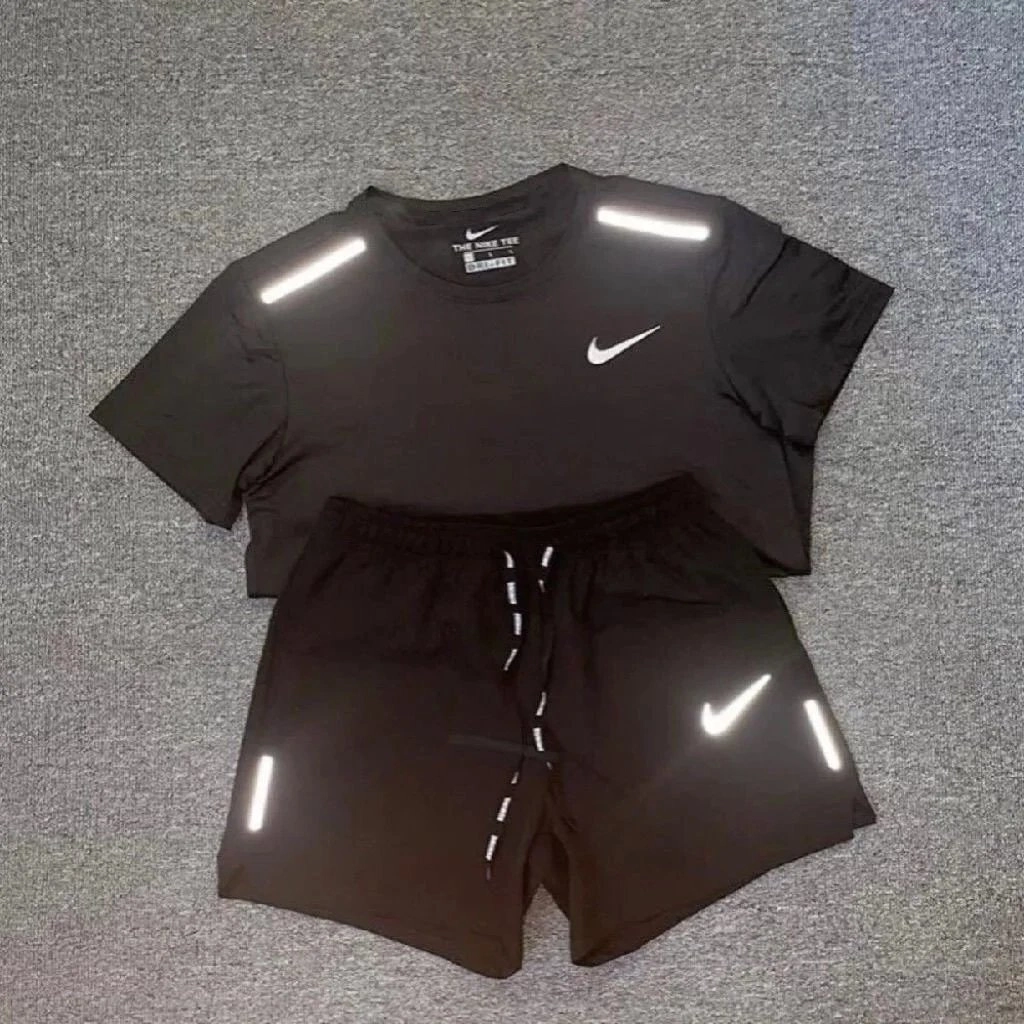 Nike Dri-FIT Reflective Running Set - Black