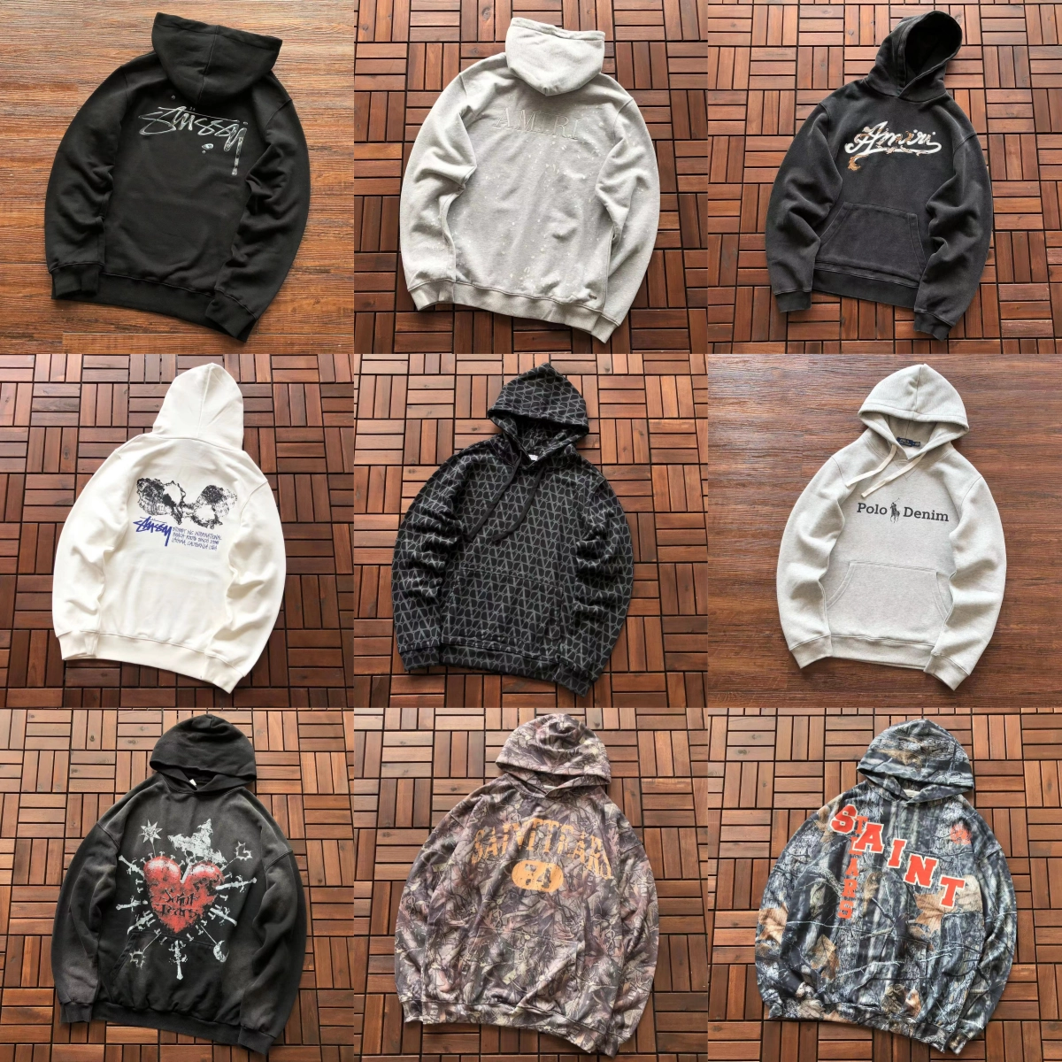 Stussy Black Hoodie with Signature Graffiti Logo Back Print
