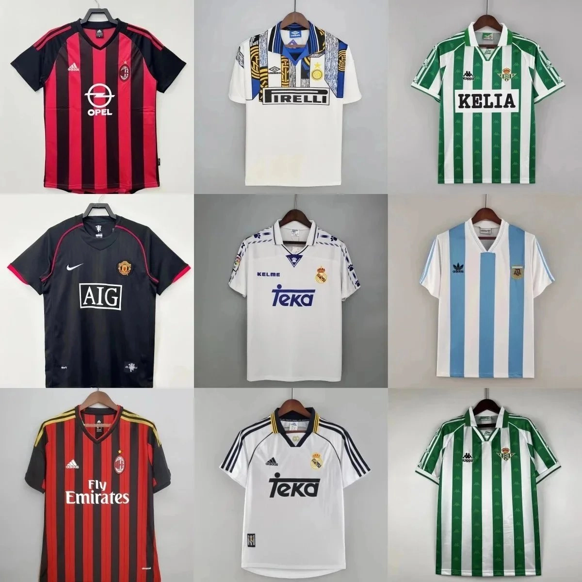 AC Milan 1990s Home Jersey Red-Black Stripes Opel Sponsor
