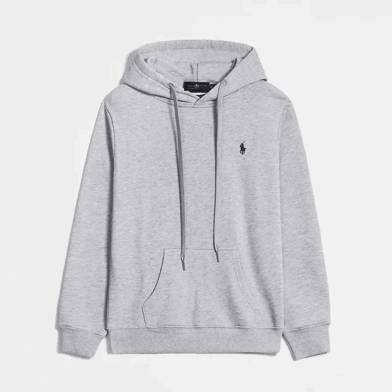 Polo Ralph Lauren Classic Fit Gray Heather Hoodie with Pony Logo