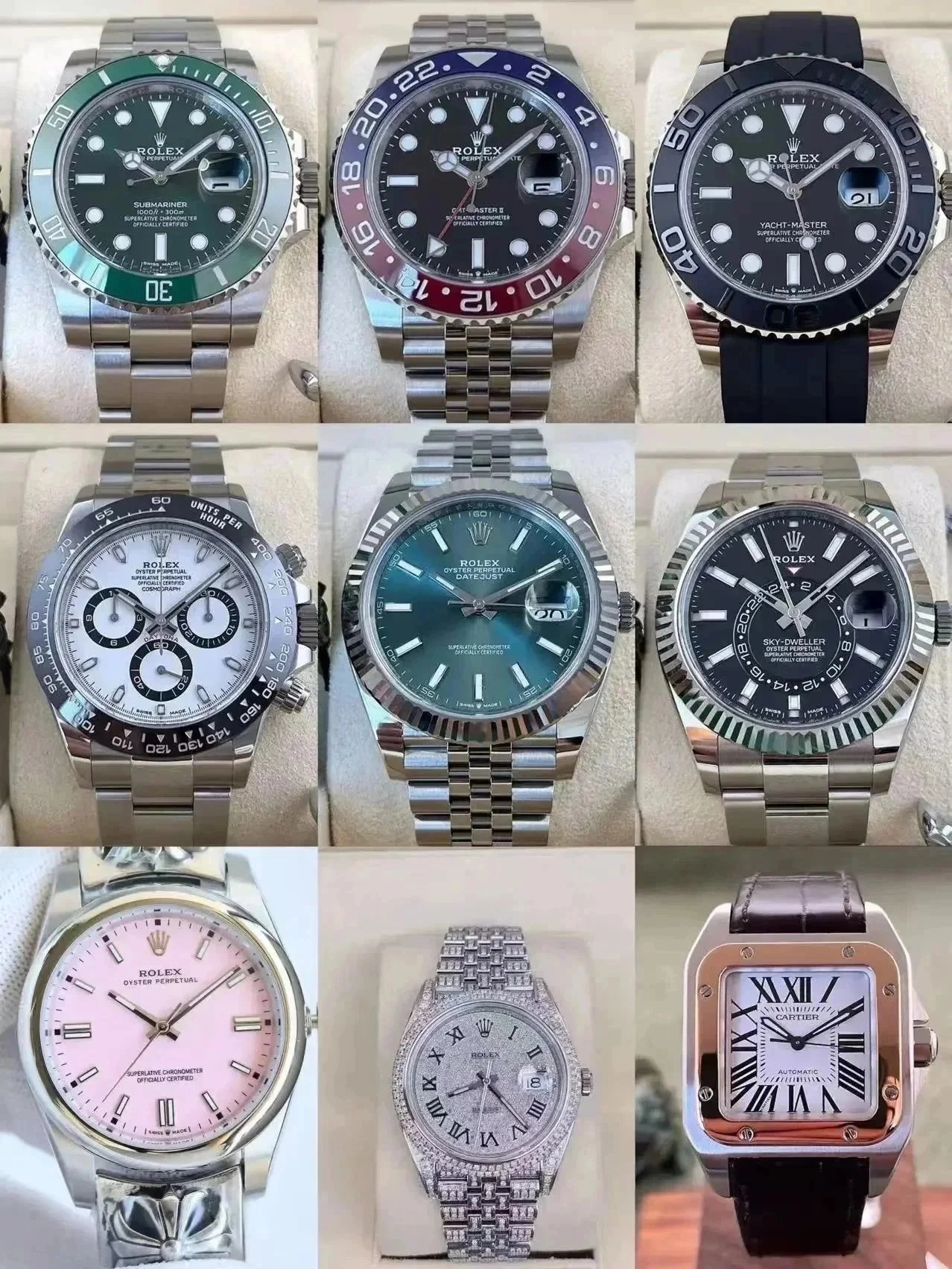 Rolex Submariner Green Ceramic Bezel Stainless Steel Watch