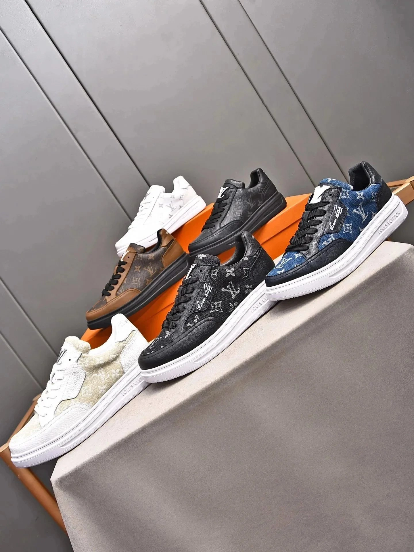 Louis Vuitton LV Signature Monogram Low-Top Sneakers