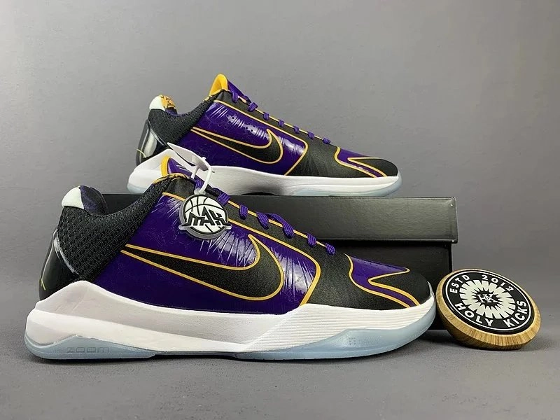 Nike Zoom Kobe 4 Protro Lakers Purple Gold Basketball Shoes