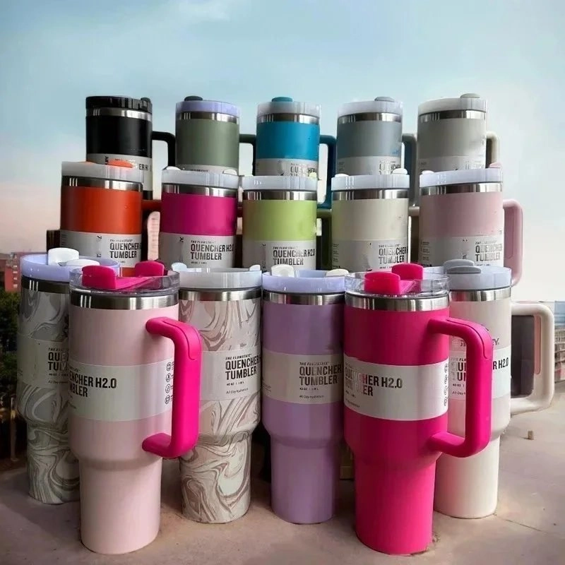 The Alchemist Quencher H2.0 Tumbler - Hot Pink with Handle