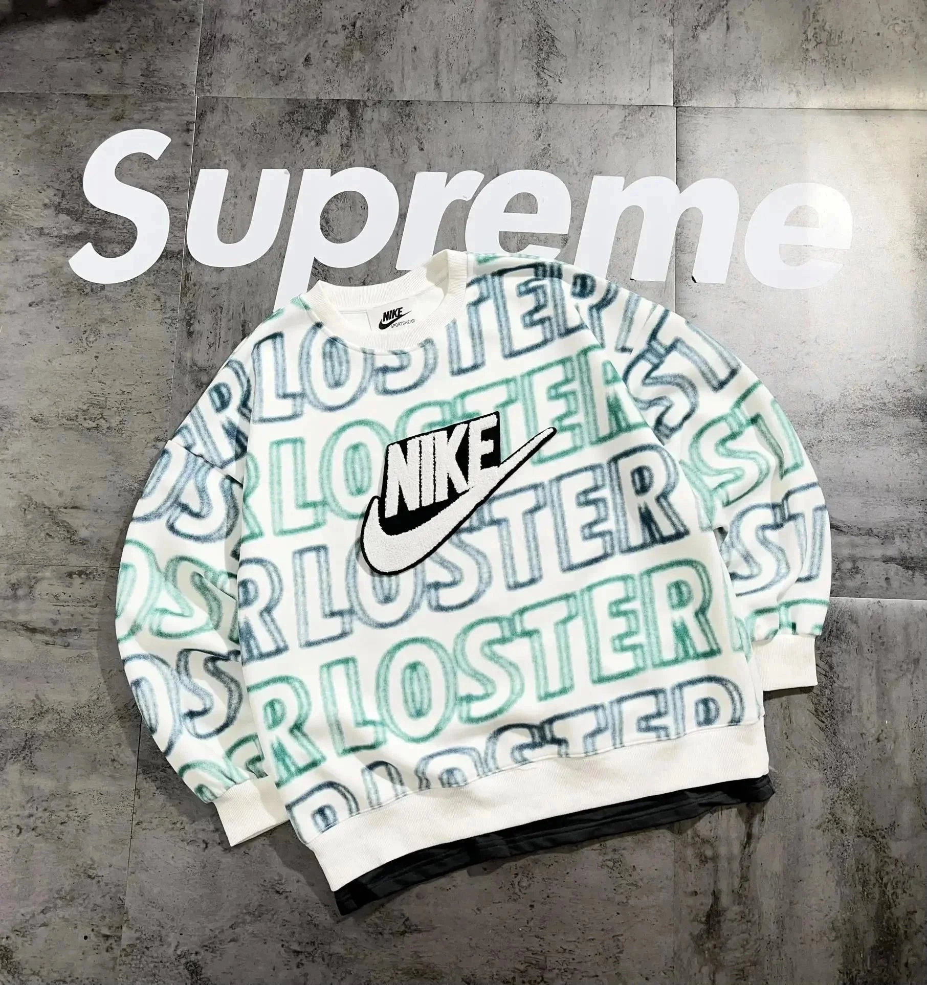 Nike Sportswear Lost in Translation Graphic Crewneck Sweater White
