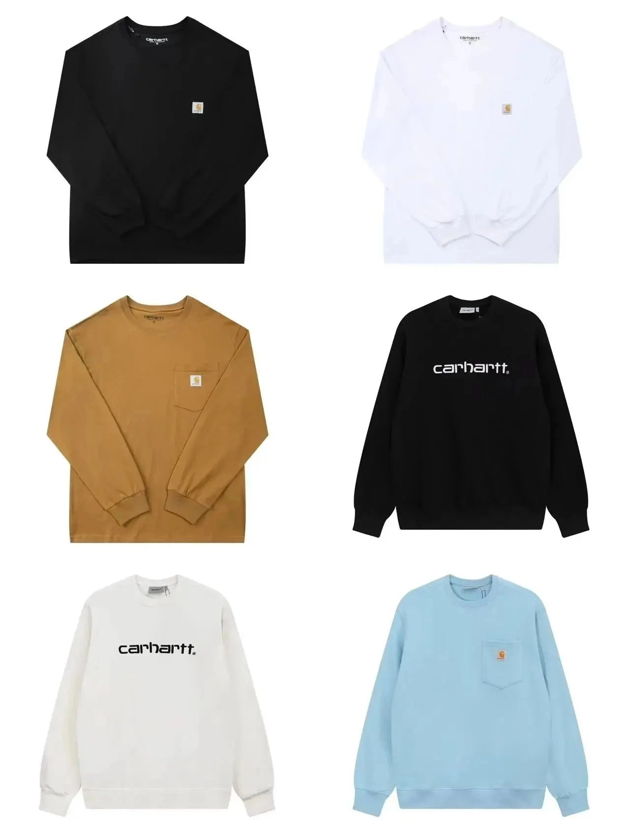 Carhartt WIP Script Logo Crewneck Sweatshirt - Black