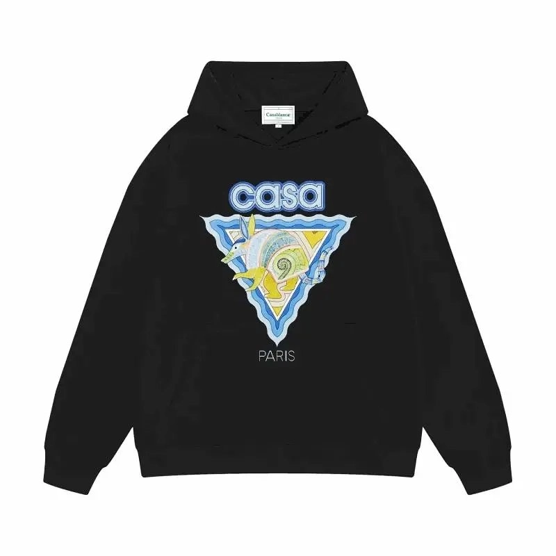 Casa Paris Triangle Graphic Hoodie - Black