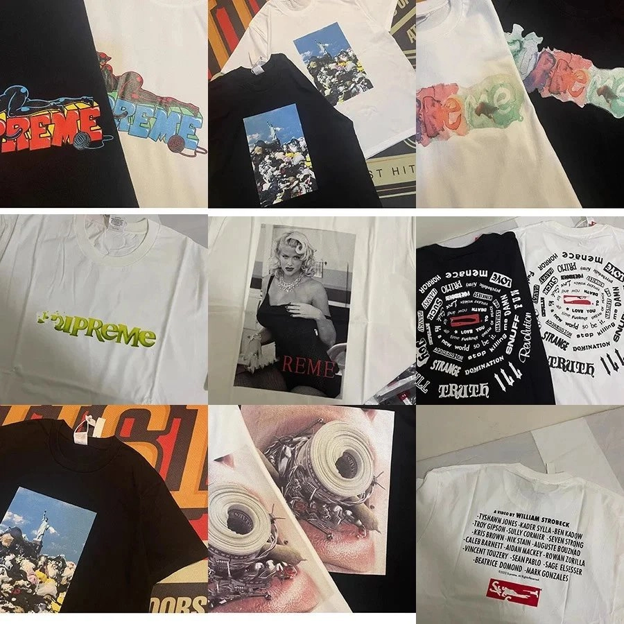 Supreme Reme Collaboration Graphic Tee Black White Multicolor