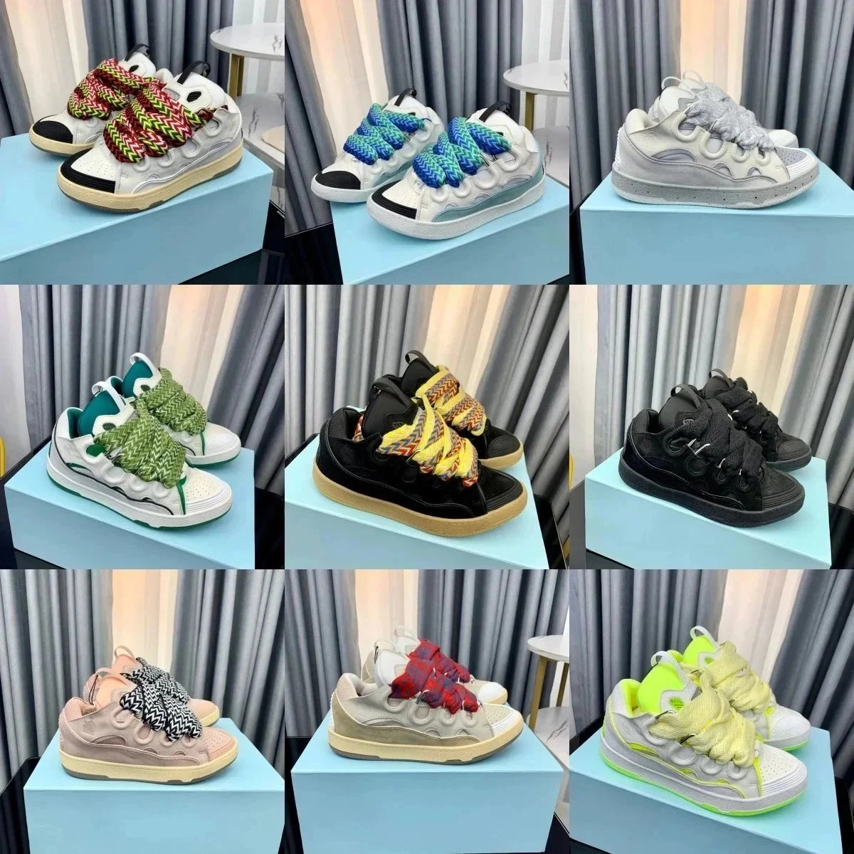 Maison Margiela MM6 Future Sneaker Multicolor Braided Lace