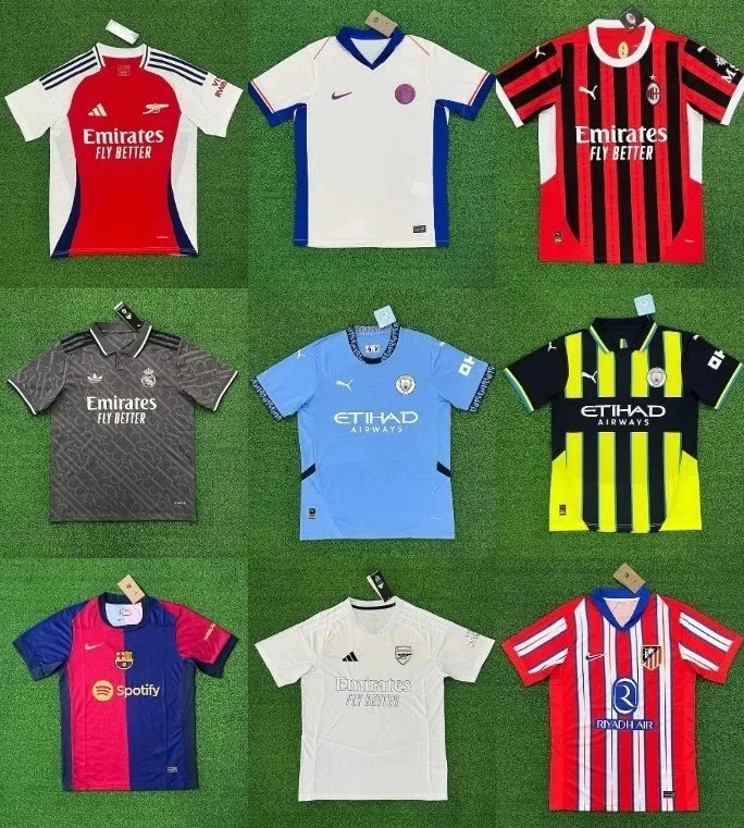Arsenal 2023-24 Home Jersey Red-White Blue Trim Emirates Sponsor
