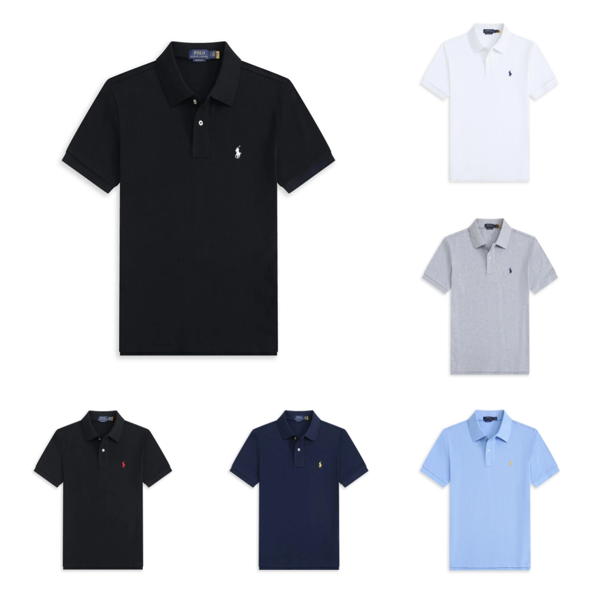 Polo Ralph Lauren Classic Fit Cotton Pique Polo Shirt - Black
