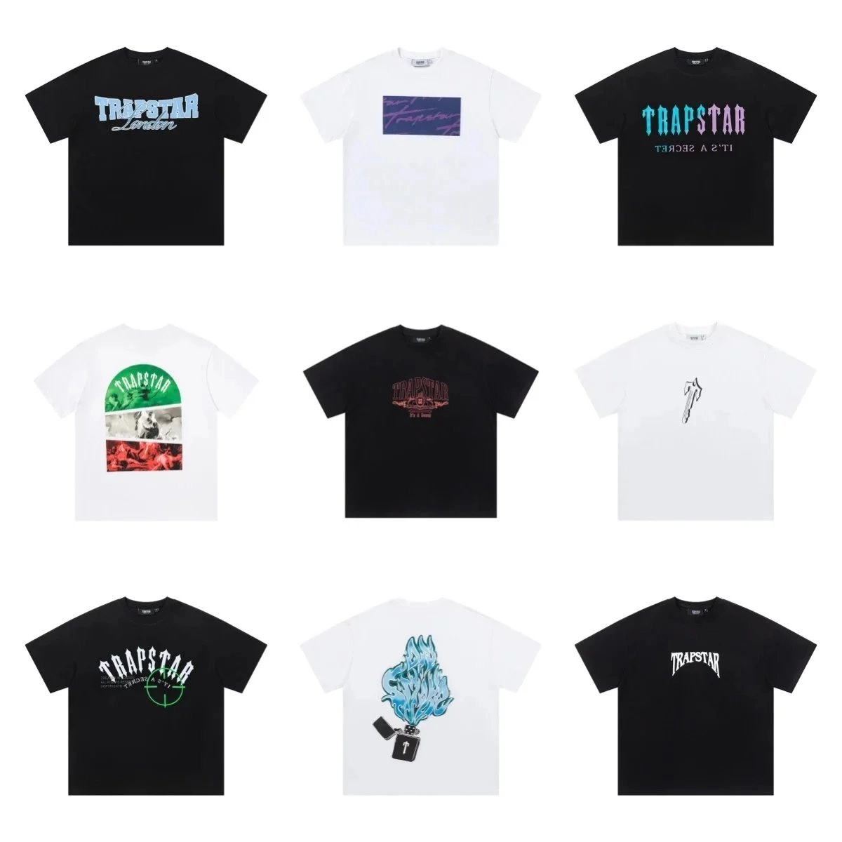 TRAPSTAR London Gradient Logo Black T-Shirt