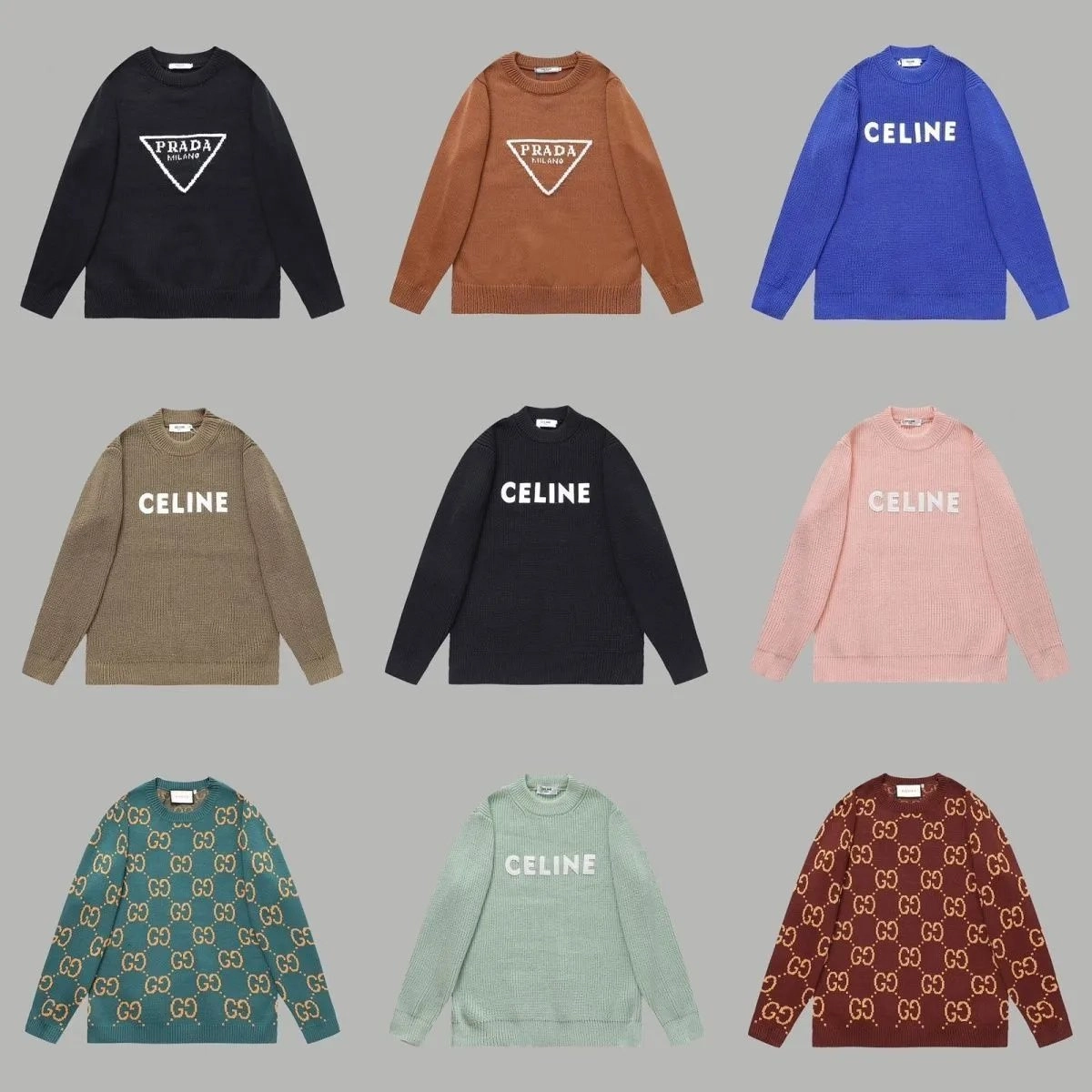 Prada Milano Triangle Logo Knit Sweater - Black