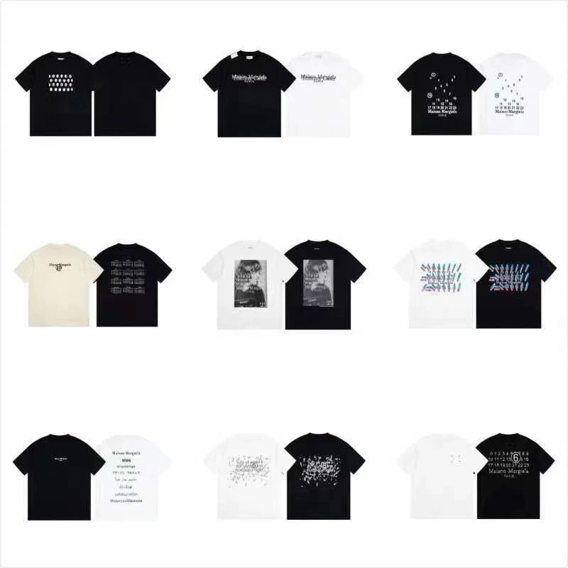 Maison Margiela Replica Graphic Print T-Shirt Black White