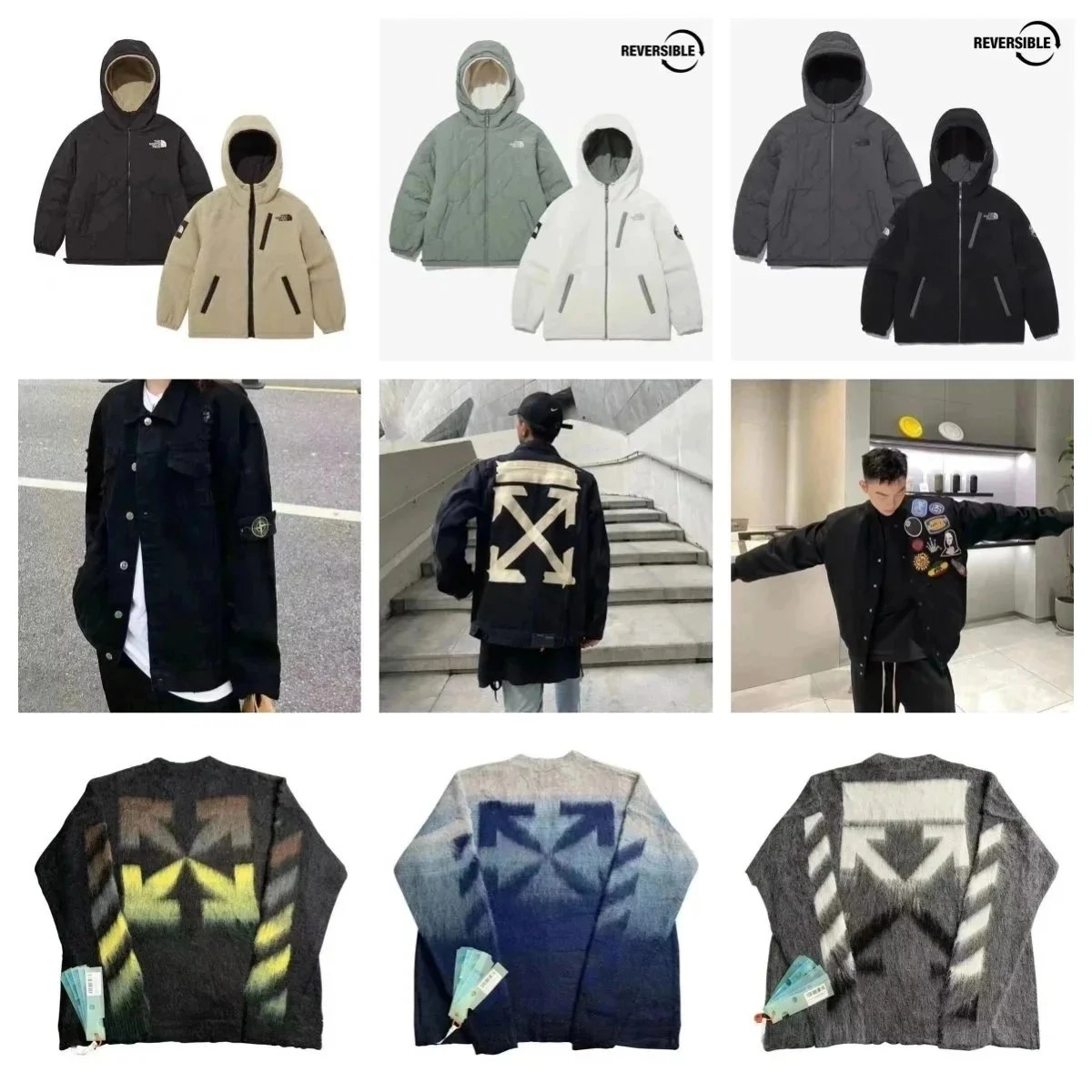 The North Face Reversible Puffer Jacket - Black/Tan