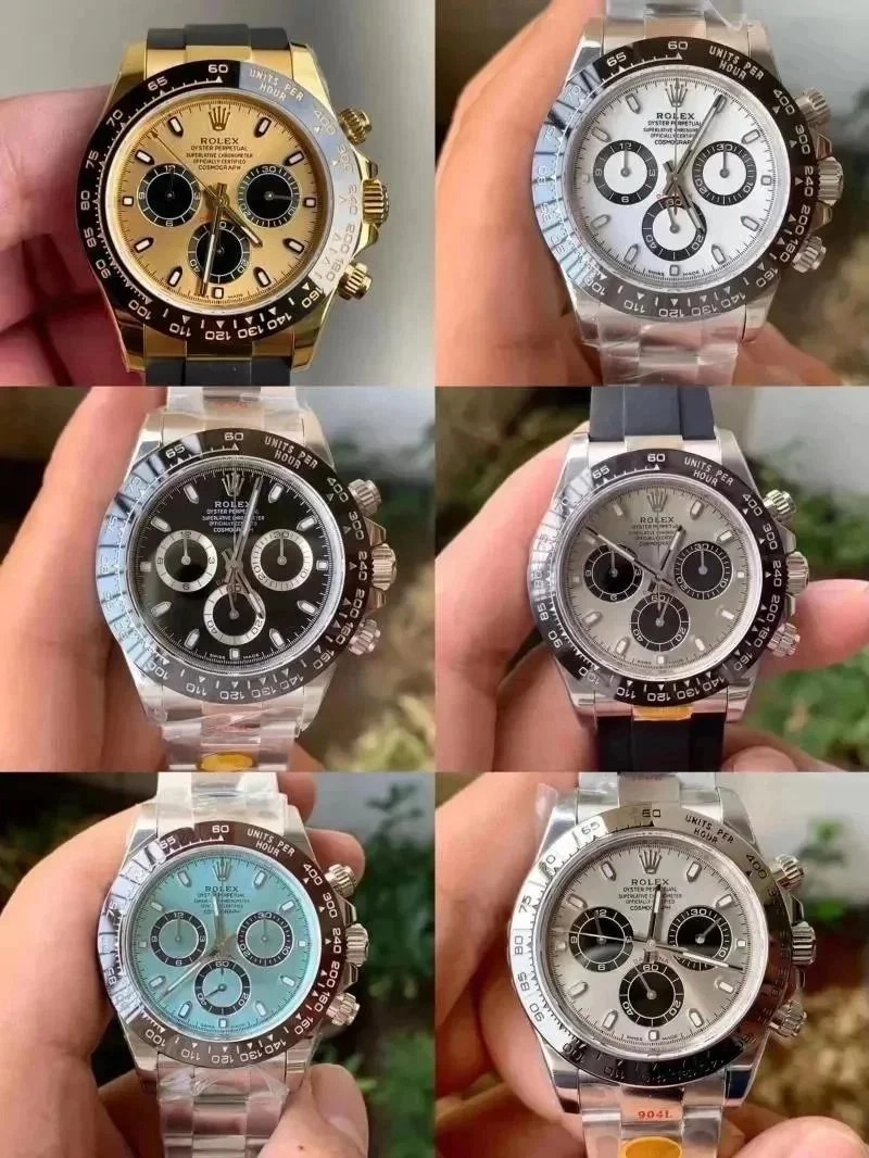 Rolex Daytona Chronograph Watch Gold Black Dial Tachymeter Bezel