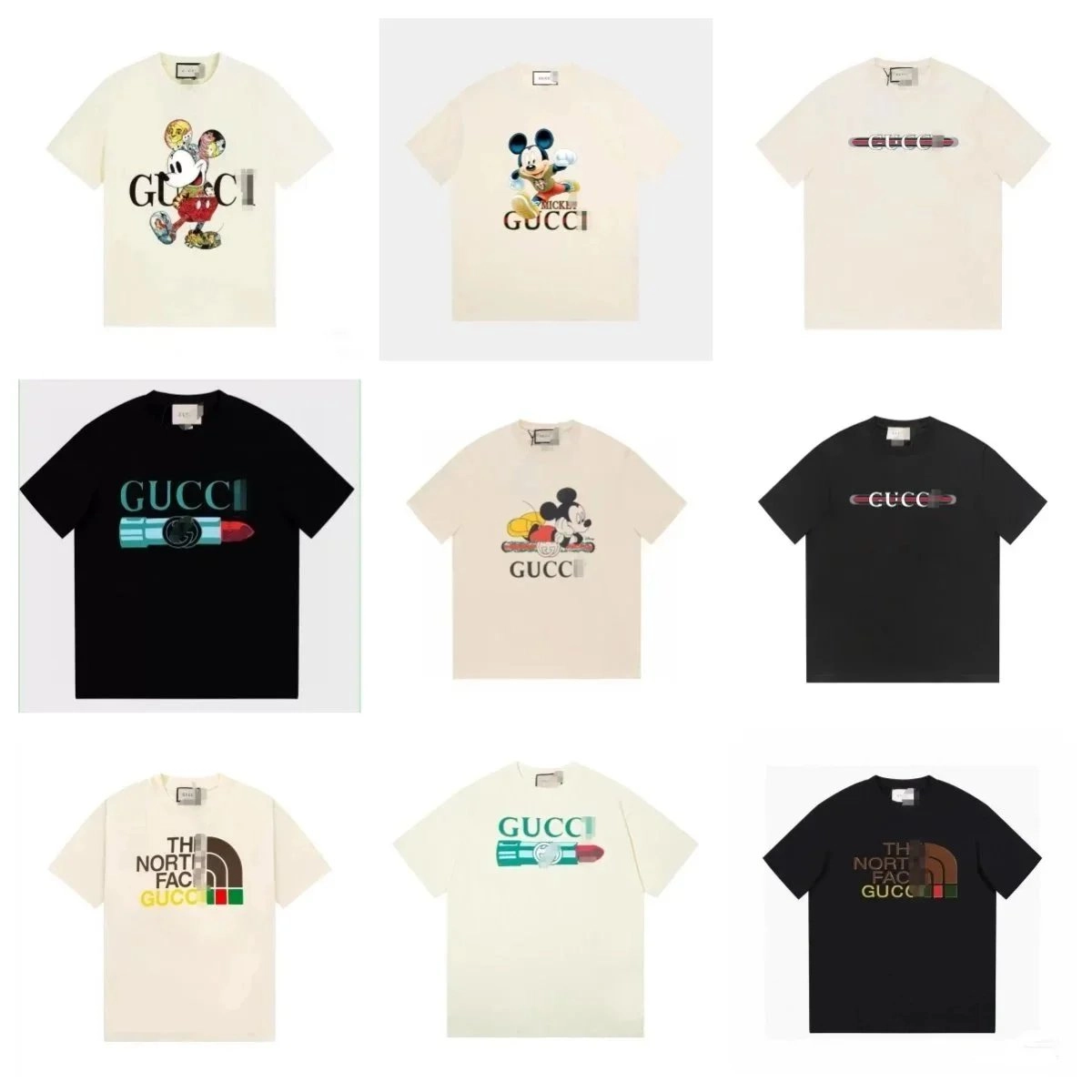 Gucci x Disney Mickey Mouse Graphic T-Shirt Cream