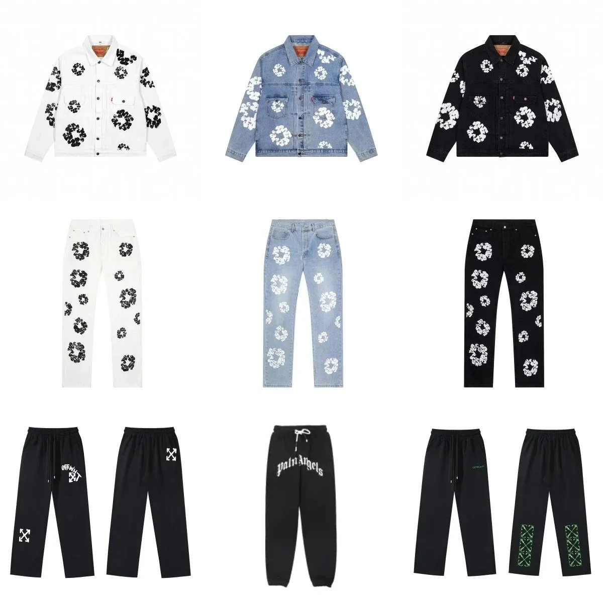 Levi's x Off-White Floral Print Denim Jacket - White