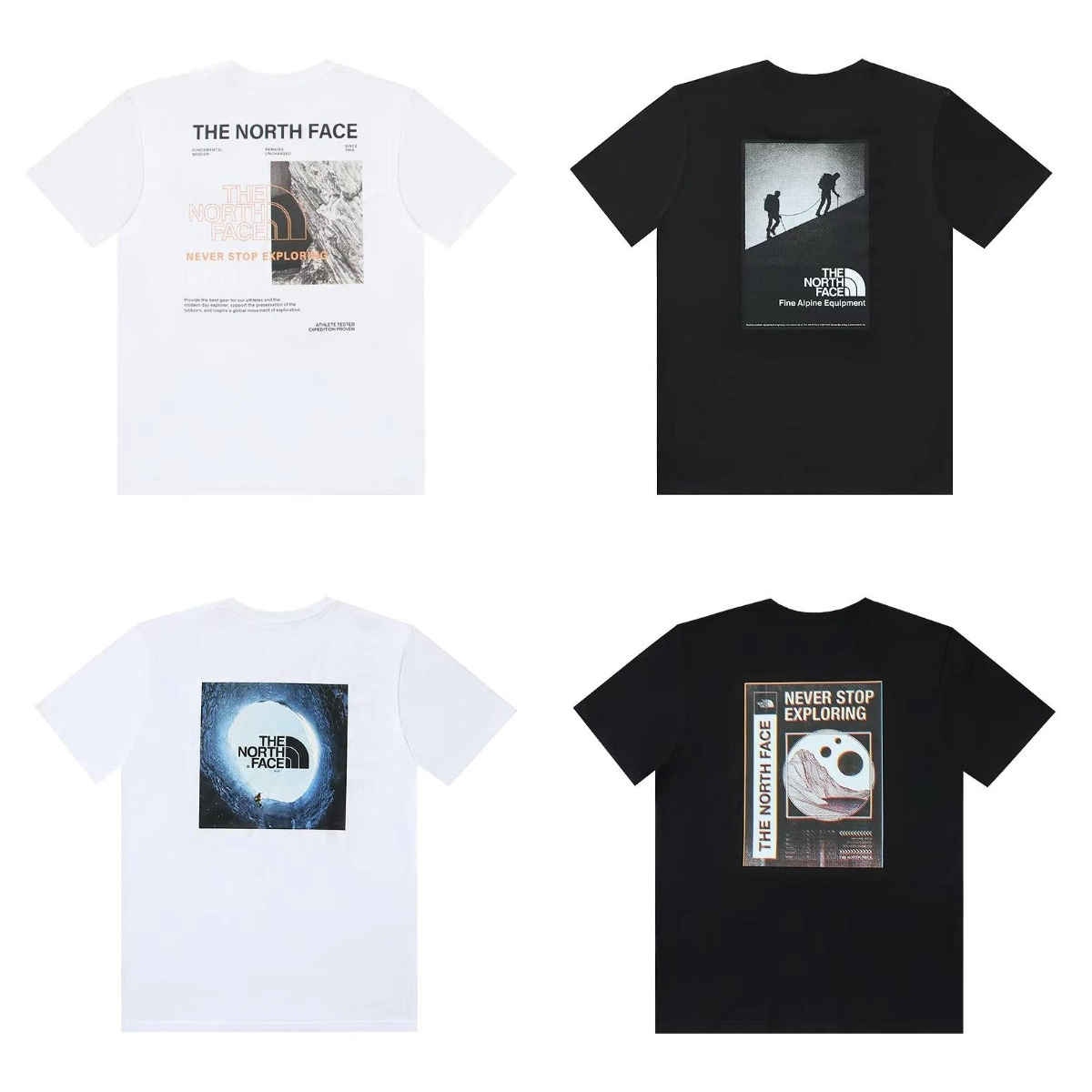 The North Face Exploration Graphic T-Shirt - White/Black