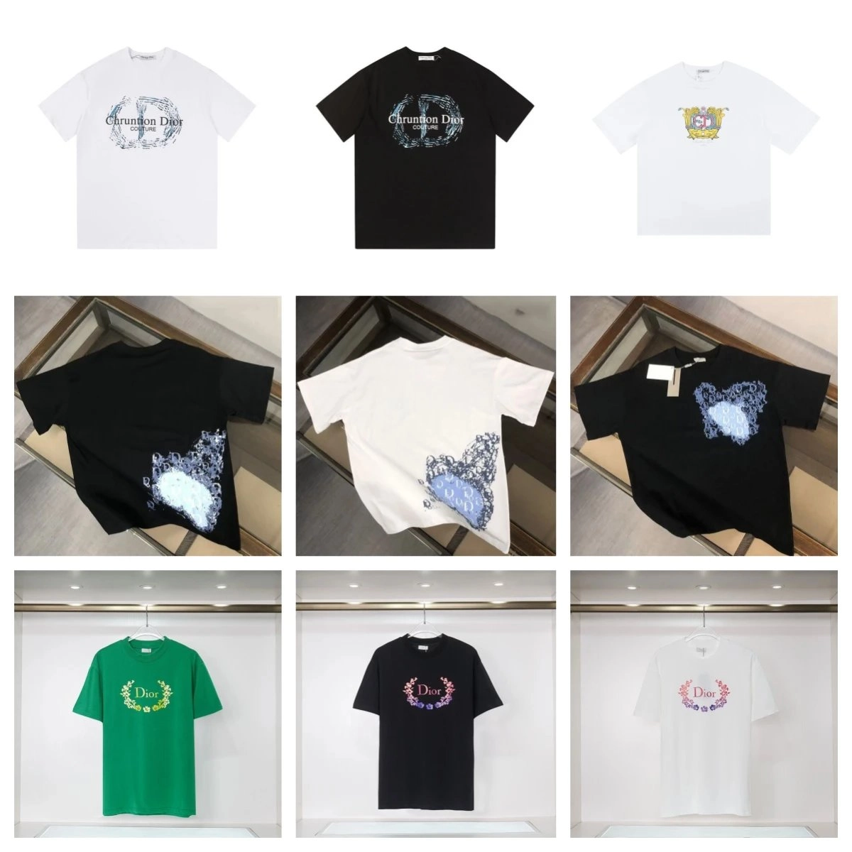 Dior Chruntion Couture Graphic Print T-Shirt Black
