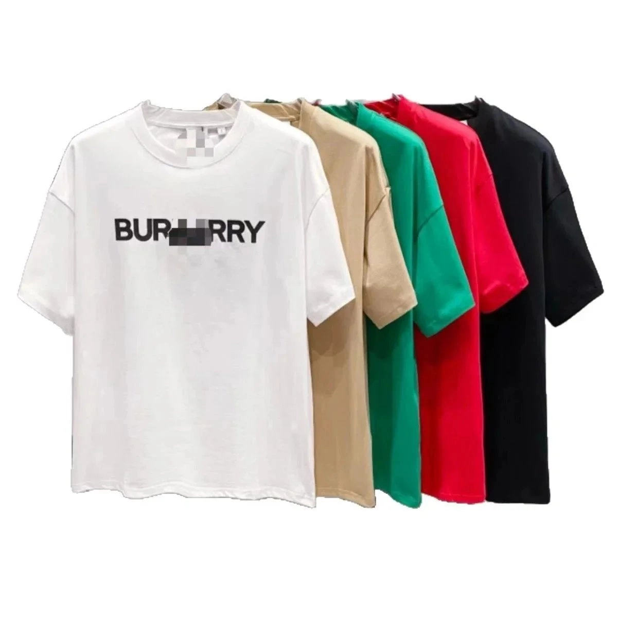 Burberry Logo Graphic Oversized Cotton T-Shirt - White