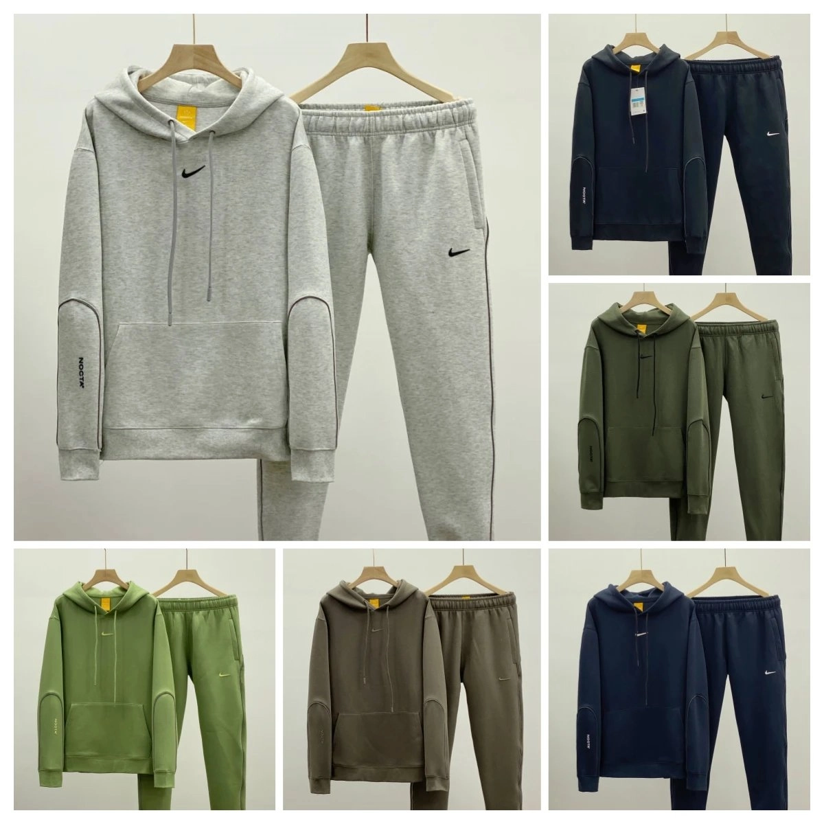 Nike Sportswear Tech Fleece Hoodie and Jogger Set - Heather Grey