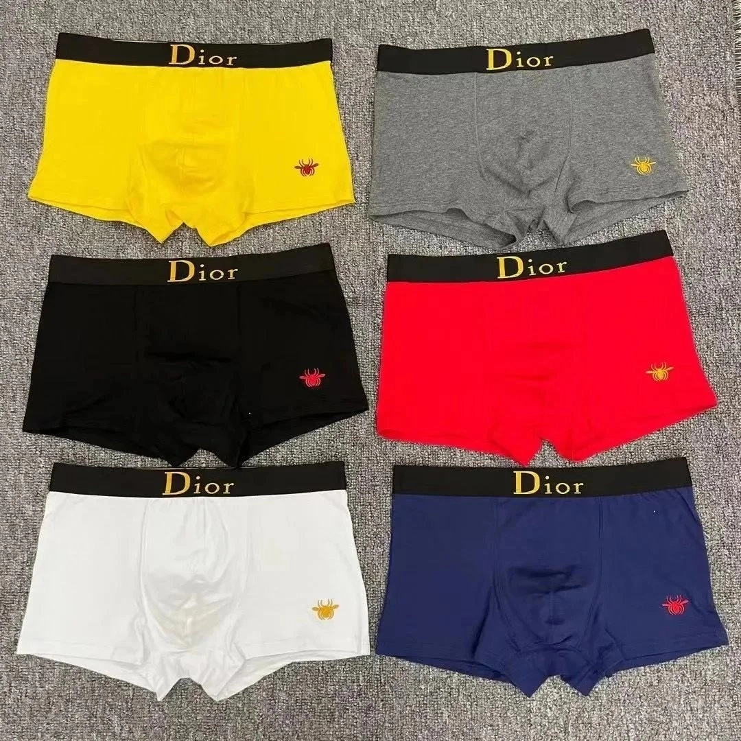 Dior Men's Boxer Briefs with Embroidered Spider Logo - 6 Colors
