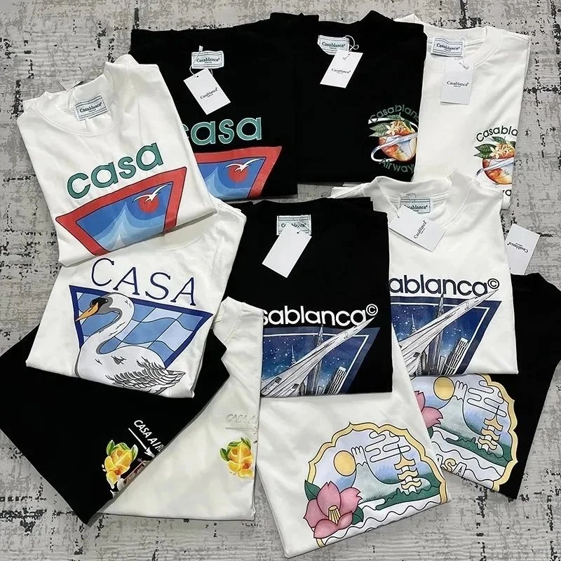 Casablanca Casa Swan Graphic T-Shirt White