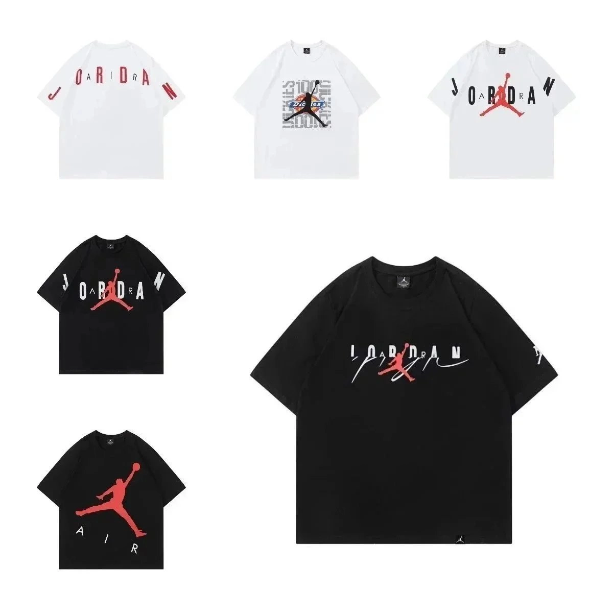 Jordan Jumpman Logo Black T-Shirt with Signature Script Design