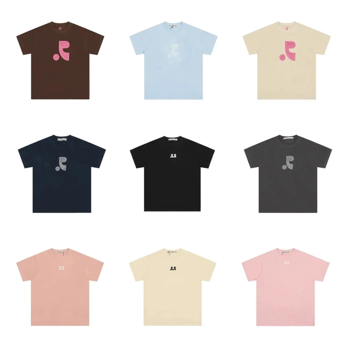 Play Comme des Gar&ccedil;ons Logo T-Shirt Brown with Pink Heart