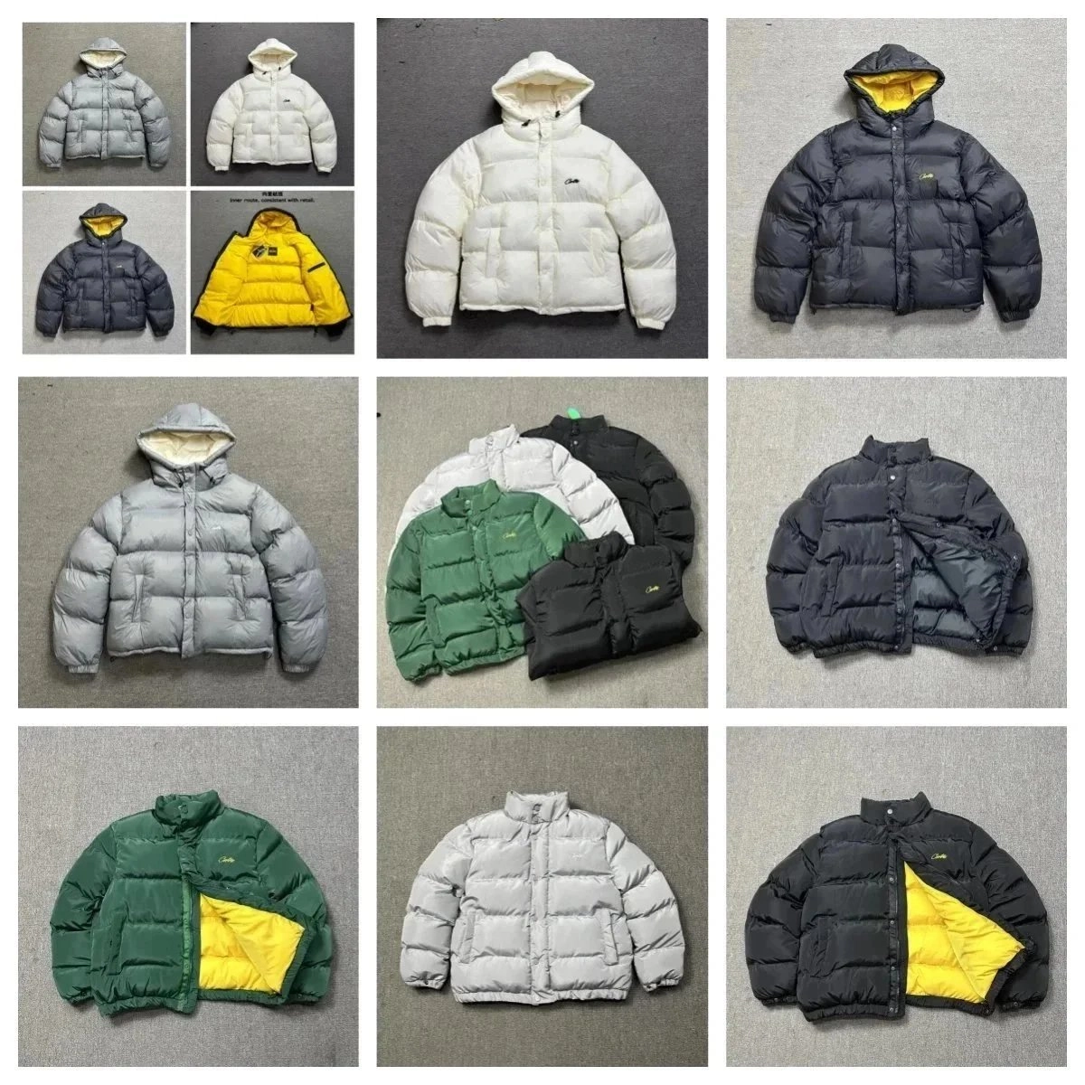 Carhartt WIP Puffer Jacket - White Hooded Quilted Insulated