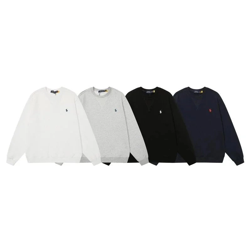 Polo Ralph Lauren Classic Cotton Crewneck Sweatshirt - White