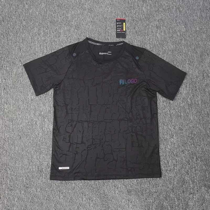 FILA Performance T-Shirt with Abstract Pattern and Gradient Logo