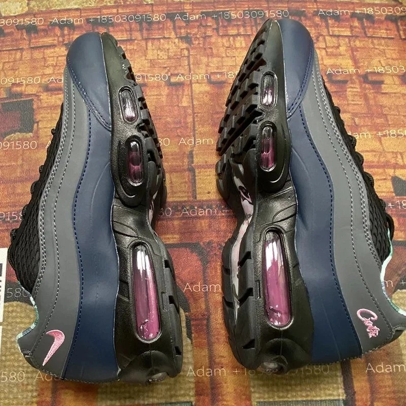 Nike Air Max 95 OG Dark Navy Pink Purple Visible Air Cushion