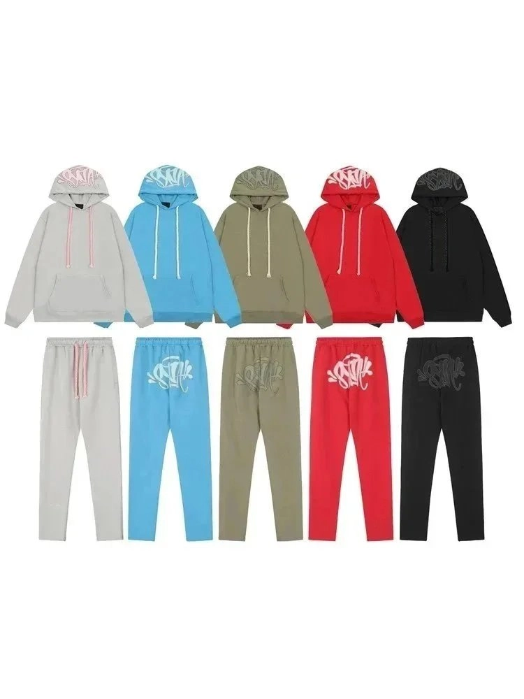 Graffiti-Logo Hoodie and Jogger Set - 5 Color Options