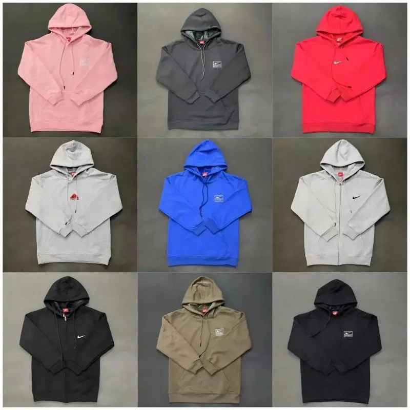 Nike Sportswear Club Fleece Hoodie - Vibrant Red Full-Zip