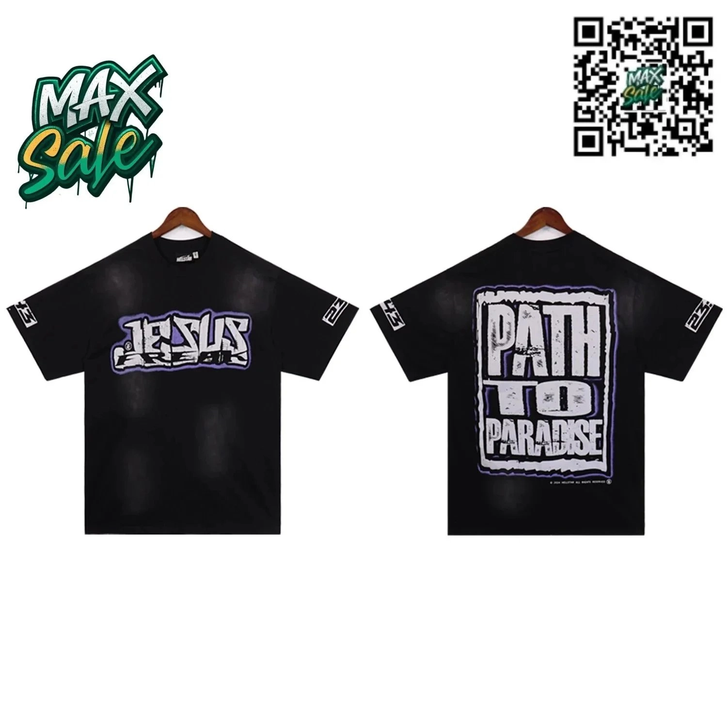 Jesus Freak Path to Paradise Black Graphic T-Shirt