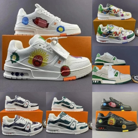 Louis Vuitton Archlight x Takashi Murakami White Floral Print Sneaker