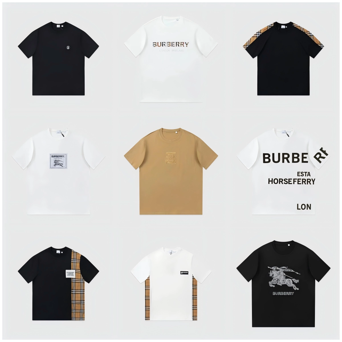 Burberry Classic Horseferry Print Black T-Shirt