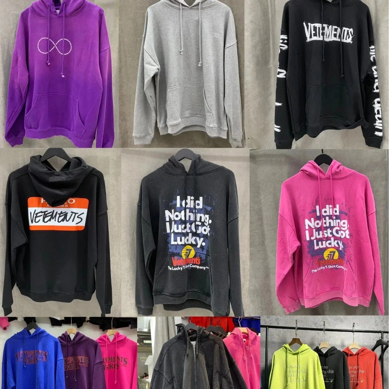 Vetements I Did Nothing I Just Got Lucky Hoodie - Pink