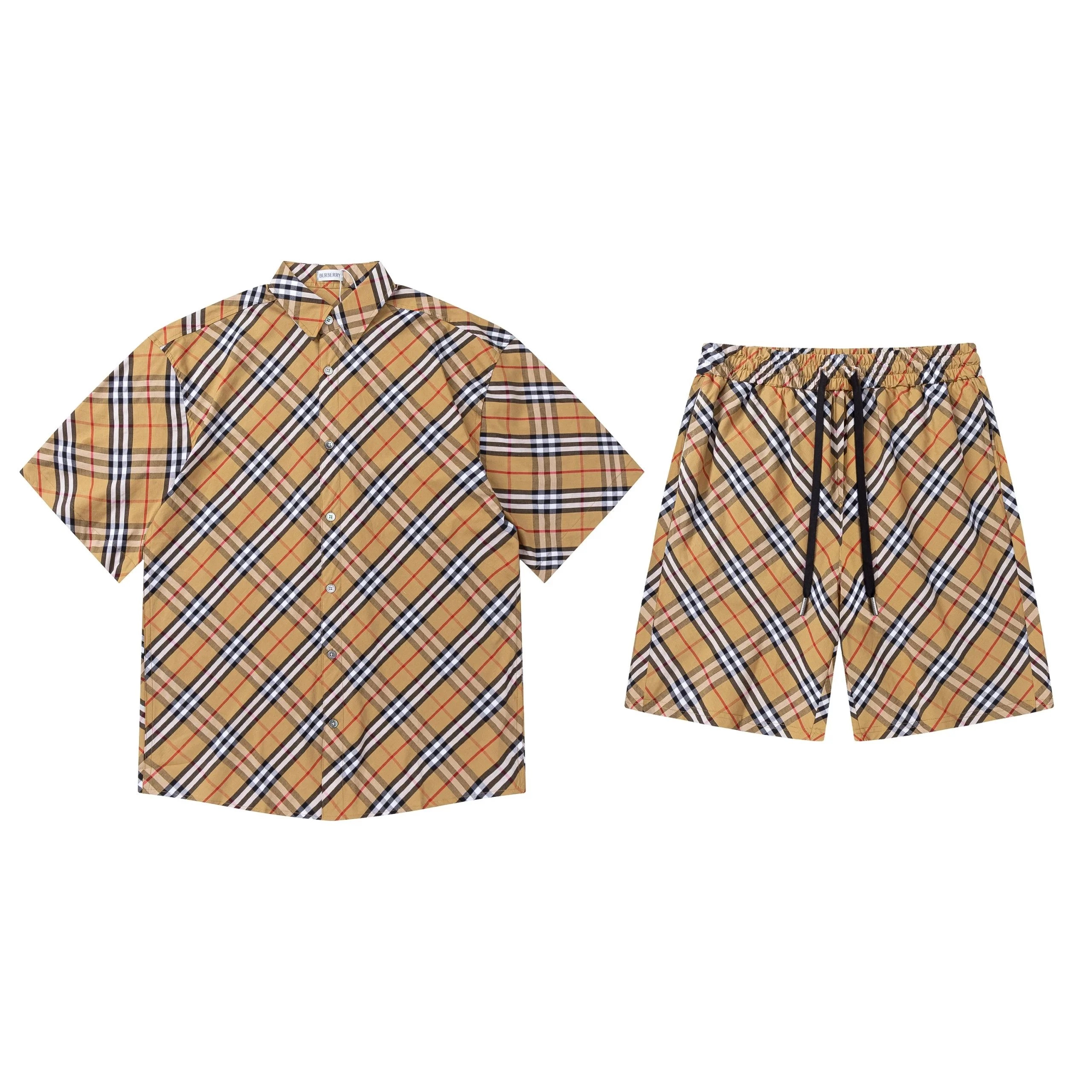 Burberry Vintage Check Short-Sleeve Shirt and Shorts Set