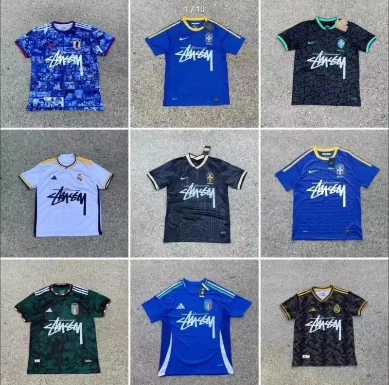 Stussy x Nike Brazil National Team Jersey Blue Gradient